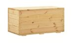 CASSAPANCA BAULE PANCA IN LEGNO DI PINO VERNICIABILE NATURALE 73x35x33 cm 408 - immagine 2