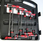 SET KIT 16 PZ CHIAVI CHIAVE A T ESAGONALI TORX LUNGHE VALIGETTA CASSETTA 052 - immagine 3
