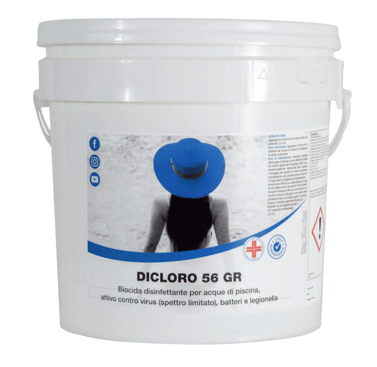 CLORO CLORO RAPIDO GRANULARE POLVERE DICLORO TRATTAMENTO SHOCK ACQUA PISCINA 5 kg 767 - immagine 1