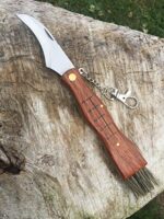 COLTELLO COLTELLINO FUNGHI FUNGO TARTUFI SERRAMANICO TASCABILE CON SPAZZOLA 407 - immagine 2