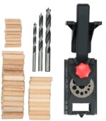 DIMA PER FORI A TASCA GUIDA SPINATURA TASSELLI ANGOLO LEGNO 6 8 10 mm 166to