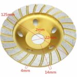 DISCO DIAMANTATO 115 MM SMERIGLIATRICE FLEX PIETRA GRANITO MARMO CEMENTO 475 - immagine 3