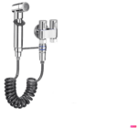 KIT DOCCETTA DOCCINO MISCELATORE BIDET BAGNO RUBINETTO PULIZIA WC CROMATO 359sw - immagine 2