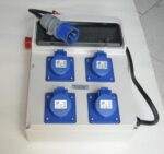 QUADRO ELETTRICO DA CANTIERE DISTRIBUZIONE 4 PRESE CERTIFICAZIONE TASTO EMERGENZA 16A PO-FRI108P - immagine 5