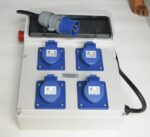 QUADRO ELETTRICO DA CANTIERE DISTRIBUZIONE 4 PRESE CERTIFICAZIONE TASTO EMERGENZA 16A PO-FRI108P - immagine 4