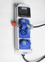 QUADRO ELETTRICO CANTIERE MONOFASE 3 PRESE CERTIFICAZIONE 16A TASTO EMERGENZA 011P - immagine 6