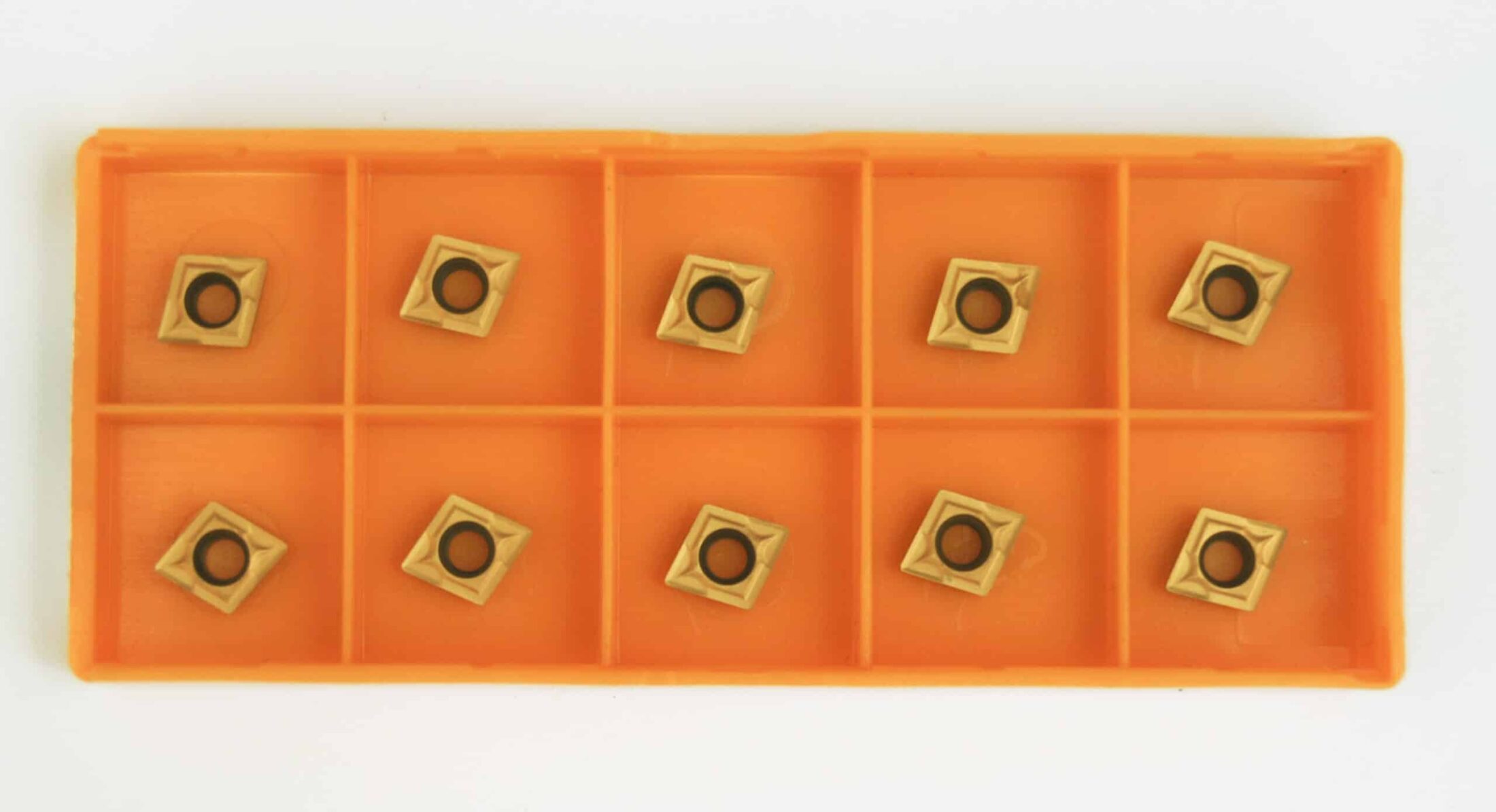 DSC_3317 10 PLACCHETTE INSERTO UTENSILI TORNIO INSERTI ROMBO LATO 6 MM PLACCHETTE X SCL10 - immagine 1