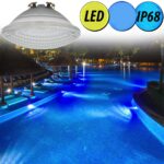LAMPADA FARO FARETTO LUCE LED 8W PISCINA POOL LUCE BLU IP68 PAR56 800 LM 022VT - immagine 4