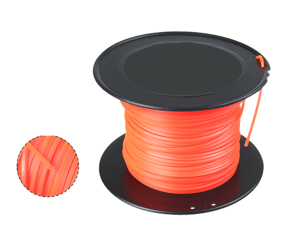 FILO 3 MM FILO PER DECESPUGLIATORE QUADRO 3 MM 100 MT BOBINA TAGLIAERBA CAVO MATASSA 250 - immagine 1