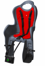 SEGGIOLINO POSTERIORE BICI BAMBINO ATTACCO TELAIO 22 KG OMOLOGATO GRIGIO G386