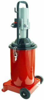 INGRASSATORE PNEUMATICO ARIA A BARILE BIDONE 12 LT PISTOLA SERBATOIO GRASSO 011 - immagine 5