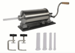 INSACCATRICE MANUALE 3KG MACCHINA PRODUZIONE SALSICCE INSACCATI SALUMI INOX 509e - immagine 9