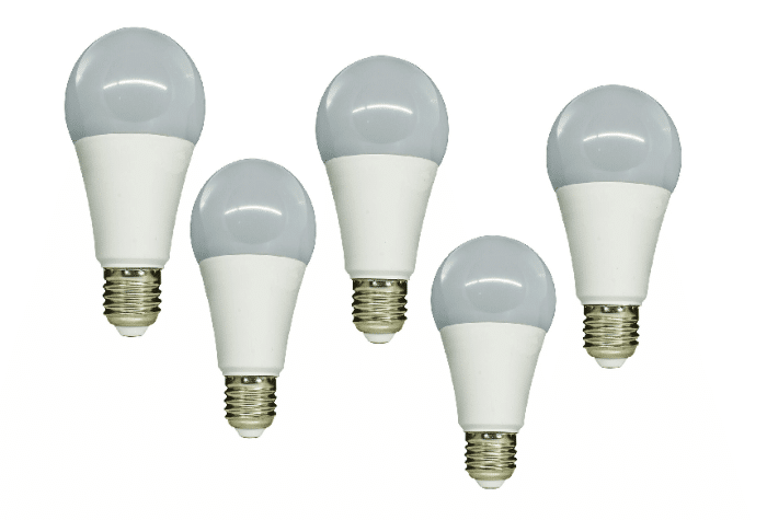 LAMPADINE 5 PZ KIT 5 PZ LAMPADINA LAMPADINE LED 17W=100W PLASTICA LUCE NATURALE 4000K V-TAC 138 - immagine 1