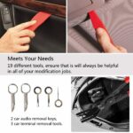 SET UTENSILI LEVE PANNELLI SMONTAGGIO RIMOZIONE PORTIERE AUTO PINZA CARROZZIERE - immagine 2