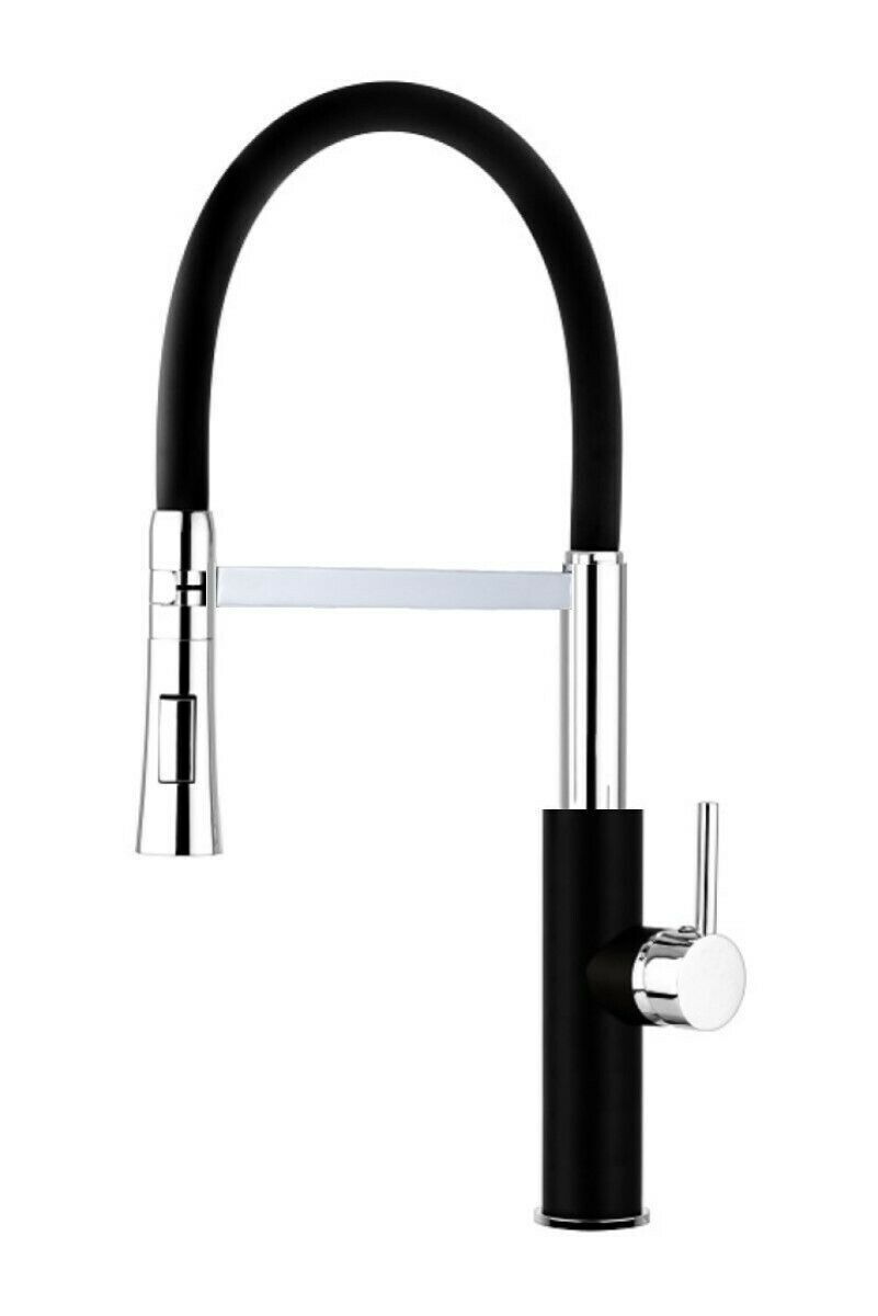 MISC MISCELATORE RUBINETTO LAVELLO CUCINA CANNA ALTA CURVA DOCCETTA MONOCOMANDO 935 - immagine 1