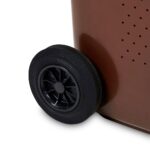 PATTUMIERA BIDONE RACCOLTA DIFFERENZIATA 240LT NORME EN840 HACCP MARRONE BIO - immagine 3