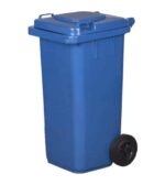 PATTUMIERA BIDONE RACCOLTA DIFFERENZIATA 120 LT NORME EN840 HACCP COPERCHIO BLU