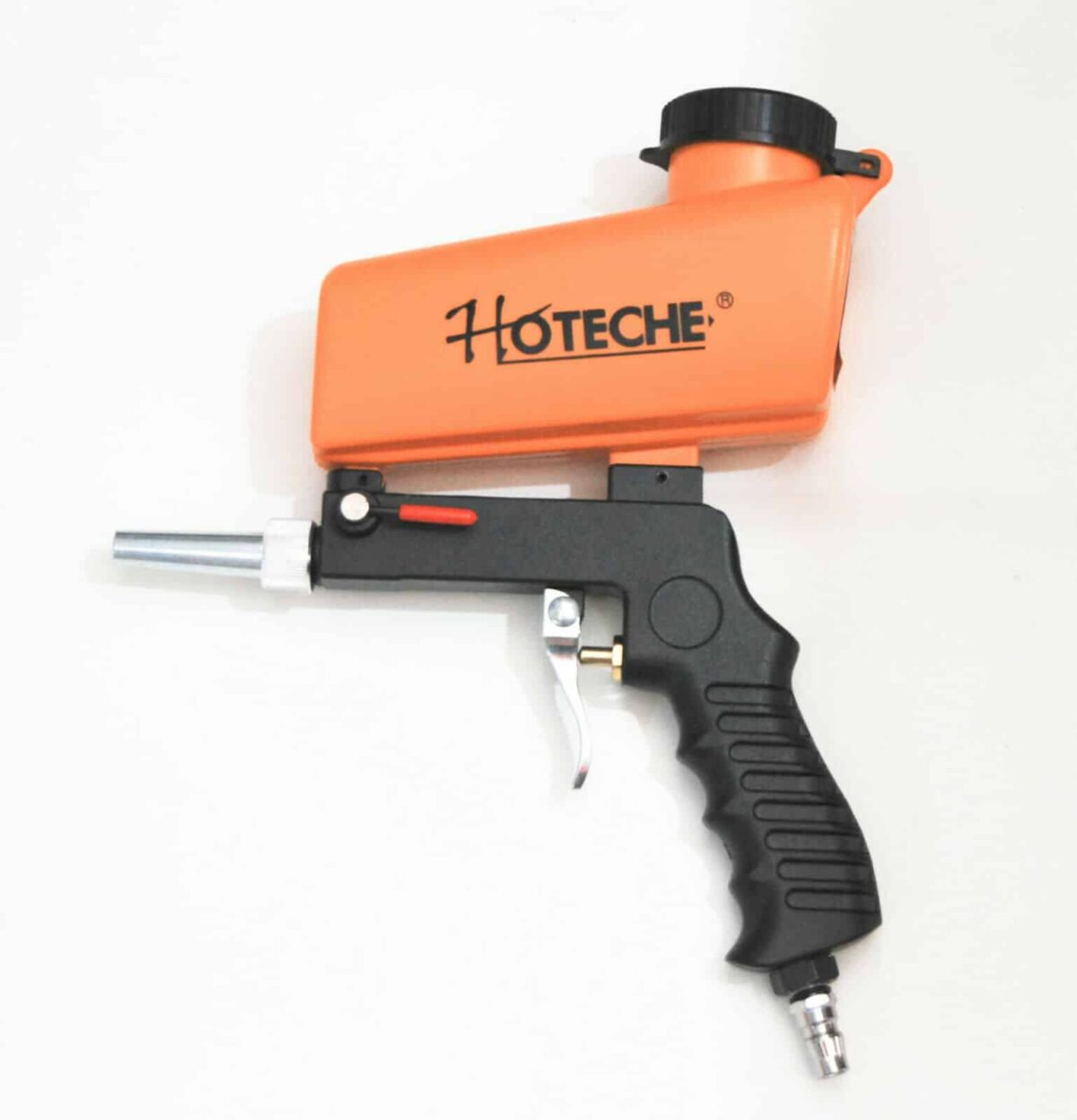 PISTOLA SABBIATRICE PNEUMATICA ARIA SERBATOIO UGELLO 1/4" SABBIARE 750 ML 742H - immagine 2