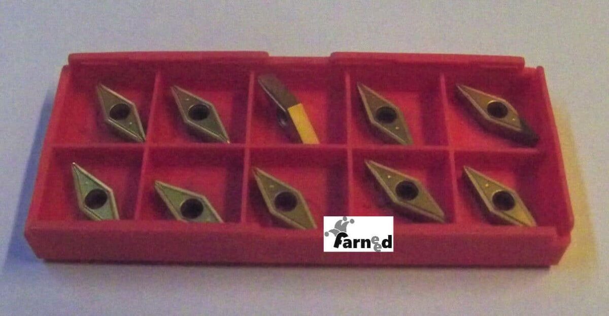 10 PLACCHETTE INSERTO UTENSILI TORNIO INSERTI ROMBO LATO 11 MM PLACCHETTE X SVV - immagine 2