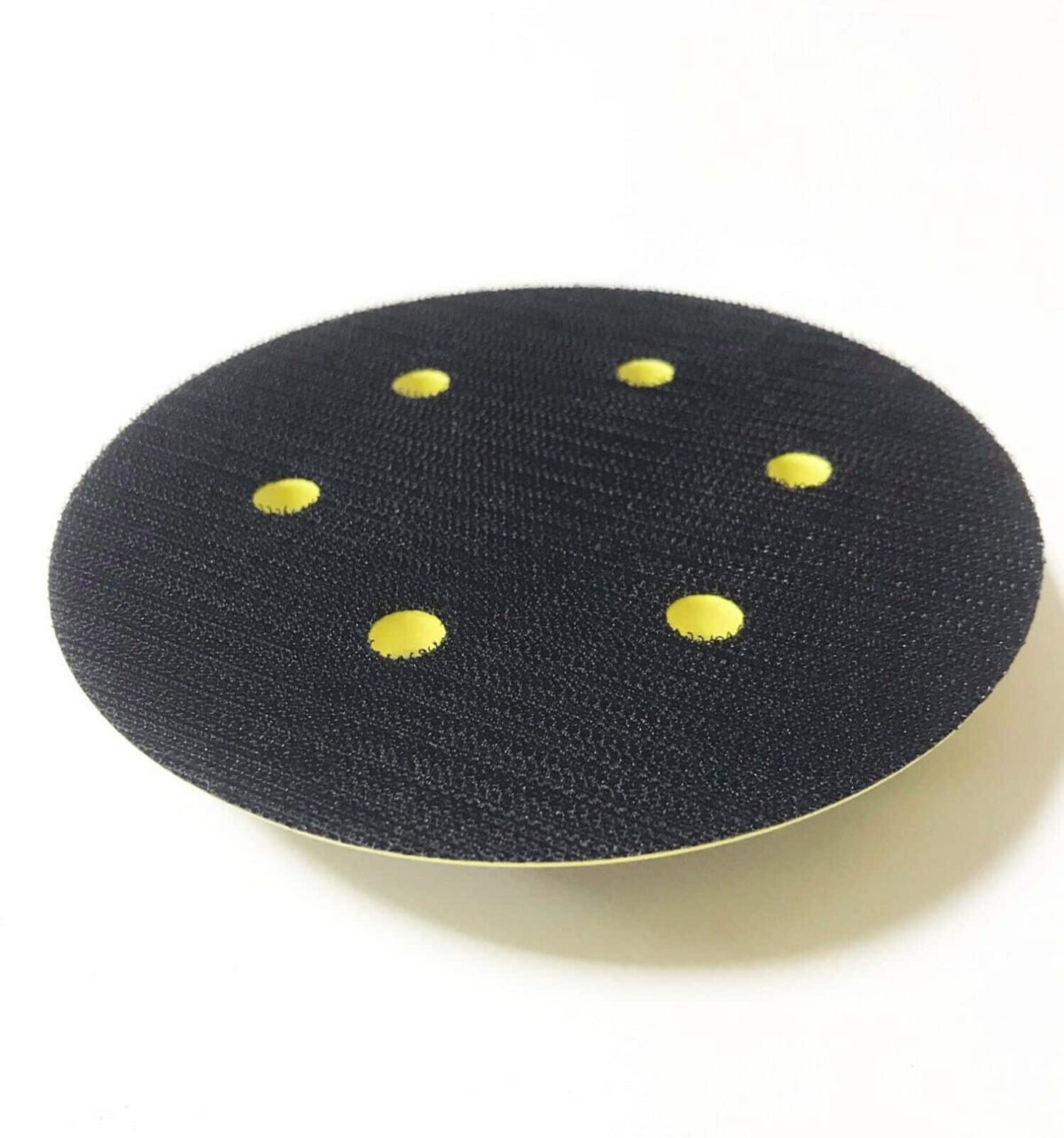 PLATORELLO DISCO 6 FORI A STRAPPO 150 mm PER LEVIGATRICE ROTORBITALE 6 POLLICI - immagine 6