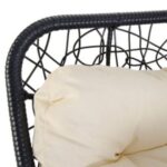 POLTRONA SEDIA PENSILE DONDOLO SOSPESA GIARDINO BALCONE TERRAZZA SEDIA CON CUSCINO 327 - immagine 2