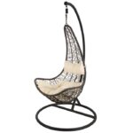 POLTRONA SEDIA PENSILE DONDOLO SOSPESA GIARDINO BALCONE TERRAZZA SEDIA CON CUSCINO 327