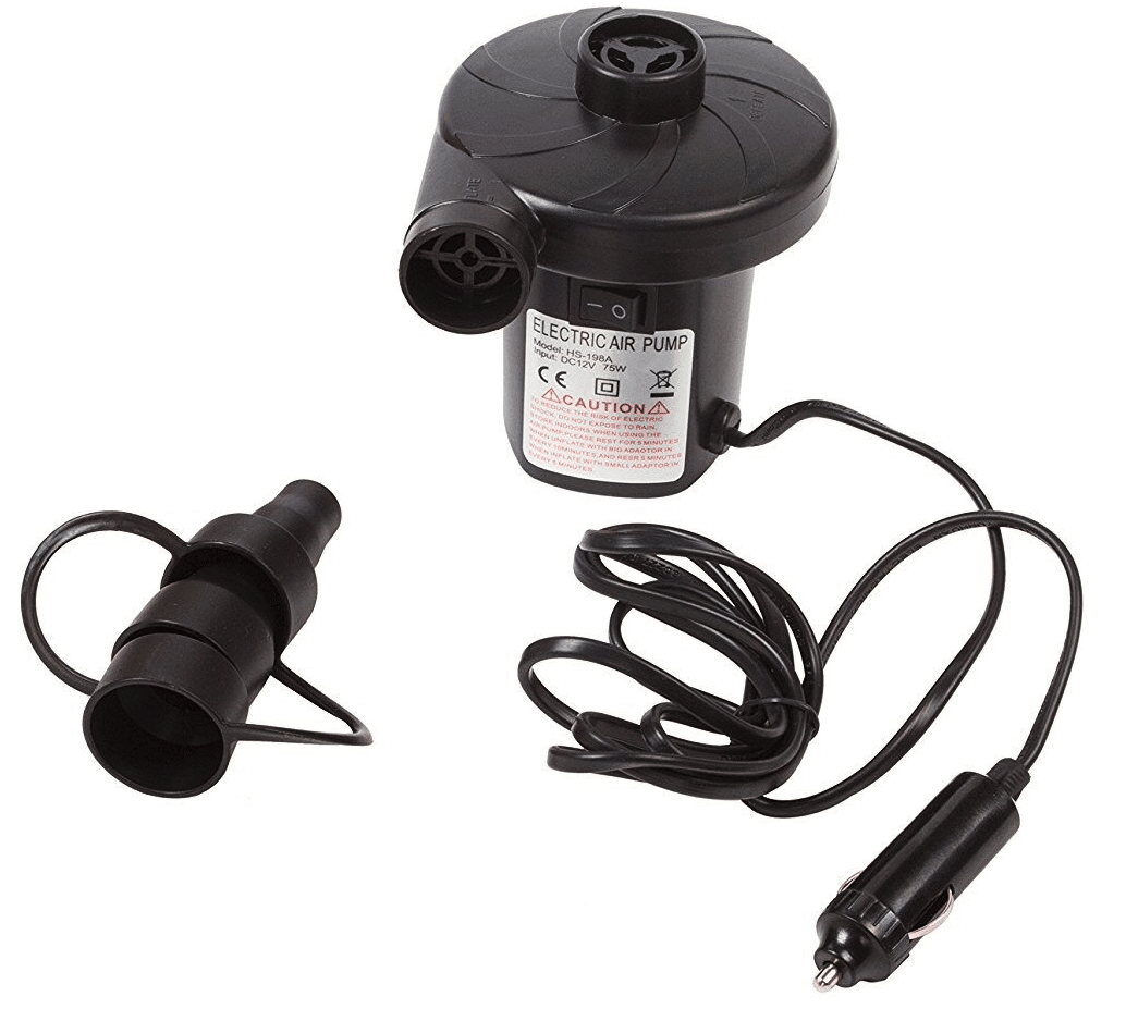 POMPA MATERASSINO POMPA GONFIATORE ARIA 12V ELETTRICA MATERASSINO ACCENDISIGARI CAMPER AUTO 909 - immagine 1