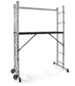 IMPALCATURA TRABATTELLO MULTIFUNZIONE PONTEGGIO PIATTAFORMA SCALA REGOLABILE 825 - immagine 3