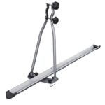 PORTABICI DA TETTO BARRE AUTO ACCIAIO DOPPIO POMELLO 1 PORTA BICI BICICLETTA 042 - immagine 3