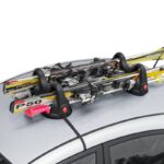 PORTASCI MAGNETICO PER 2 SCI SKI TETTO AUTO CHIUSURA ANTIFURTO UNIVERSALE 042 dc - immagine 5