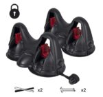 PORTASCI MAGNETICO PER 2 SCI SKI TETTO AUTO CHIUSURA ANTIFURTO UNIVERSALE 042 dc