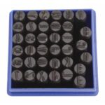 SET PUNZONI STAMPINI ALFANUMERICI 36 PZ 8 MM LETTERE E NUMERI MARCATURA 453sa - immagine 2