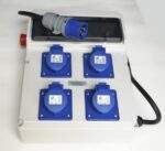 QUADRO ELETTRICO DA CANTIERE DISTRIBUZIONE 4 PRESE CERTIFICAZIONE TASTO EMERGENZA 16A PO-FRI108P