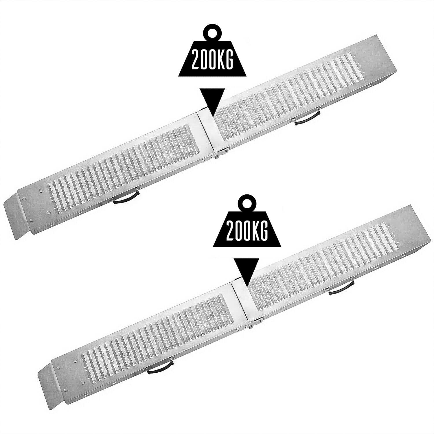 RAMPA 6 RAMPA DA CARICO ACCIAIO ANTISCIVOLO DA MARCIAPIEDE 200 kg PER MOTO SCOOTER 983 - immagine 1