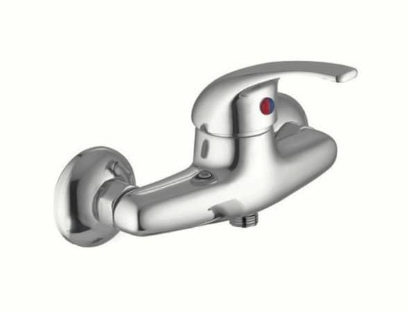 RUBINETTO VASCA 3 MISCELATORE RUBINETTO CROMATO MONOCOMANDO VASCA DOCCIA PARETE CON ATTACCO PER TUBO 447sw - immagine 1