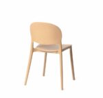Sedia polipropilene cucina bar ristorante giardino sedie interno esterno impilabile beige crema 167ro - immagine 2