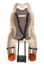 SEGGIOLINO BICI BICICLETTA BAMBINO ATTACCO TELAIO 22 Kg POSTERIORE BEIGE 930 san