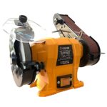 Smerigliatrice mola levigatrice combinata da banco nastro 250w 150mm 863ho - immagine 2