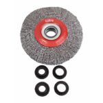 SPAZZOLA PER MOLA DA BANCO SMERIGLIATRICE SMERIGLIARE DIAM 125 x 20 MM 5" 000 - immagine 2