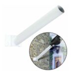 Staffa supporto palo braccio a parete muro per lampione 5cm bianco 593air - immagine 3