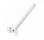 Staffa supporto palo braccio a parete muro per lampione 5cm bianco 593air