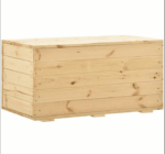 CASSAPANCA BAULE PANCA IN LEGNO DI PINO VERNICIABILE NATURALE 73x35x33 cm 408 - immagine 4