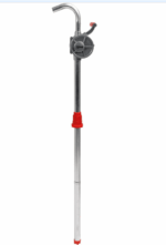 POMPA TRAVASO ACCIAIO A MANO FUSTI LIQUIDI CARBURANTE BENZINA OLIO 20LT/MIN 02TO - immagine 2