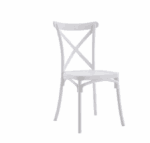 SEDIA POLIPROPILENE BAR RISTORANTE CUCINA SEDIE INTERNO ESTERNO BIANCO CROSS 412 - immagine 4