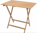 TAVOLINO TAVOLO PIEGHEVOLE PIC NIC LEGNO CAMPEGGIO SAGRE cm 60x100 H 75 584DF - immagine 2