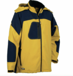 GIACCA LAVORO GIACCONE GIUBOTTO INVERNALE UOMO CERNIERA ZIP GIALLO COFRA TG 46 - immagine 2