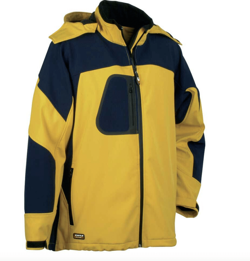 Schermata 2023-12-12 alle 15.07.19 GIACCA LAVORO GIACCONE GIUBOTTO INVERNALE UOMO CERNIERA ZIP GIALLO COFRA TG 46 - immagine 1