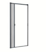 ZANZARIERA LATERALE PORTA FINESTRA PORTE RIDUCIBILE FRIZIONE 115X230 GRIGIO 3411