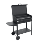 BARBECUE ARTIGIANALE A CARBONE CARBONELLA 100x40x90 cm COPERCHIO CON RUOTE 657
