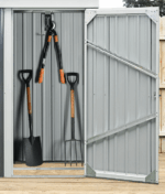 CASA CASETTA RIPOSTIGLIO ARMADIO DA GIARDINO LAMIERA PORTA ATTREZZI 1,40 MQ 187v - immagine 2